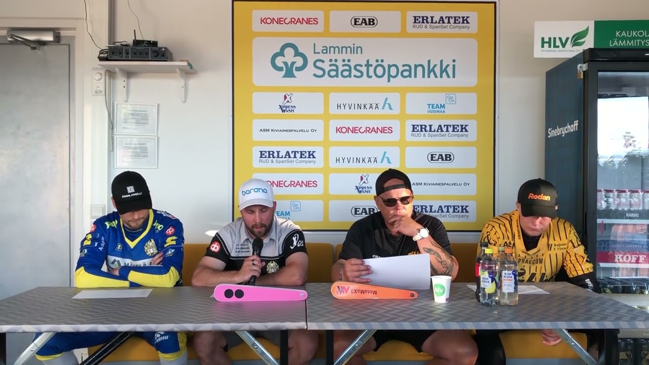 Hyvinkään Tahko vs. Alajärven Ankkurit 20.7. Lehdistötilaisuus