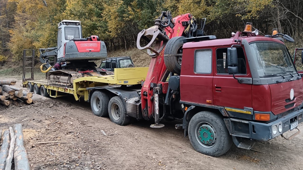 Pásový harvestor Neuson 11002HV. Vážna porucha. Prevoz Štefana domov. Tento rok sa 
