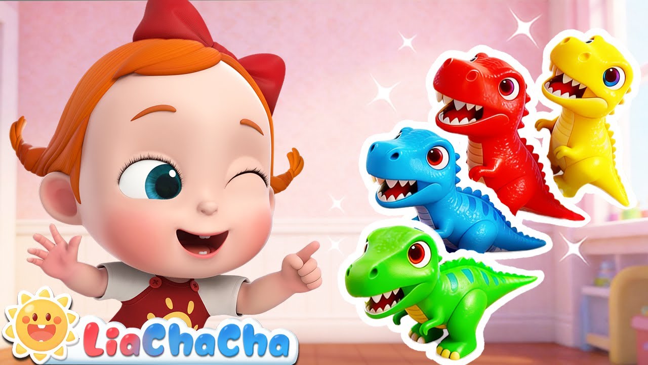 What Color T-rex Do You Want? | EP244 | Learn Colors Song | Nursery Rhymes & Kids Songs | LiaChaCha