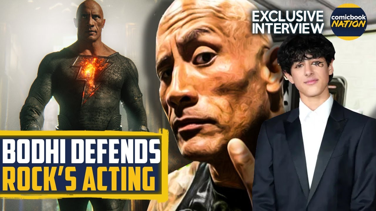 Bodhi Sabongui Defends Rock's Acting In Black Adam! ComicBook Nation Exclusive Interview!