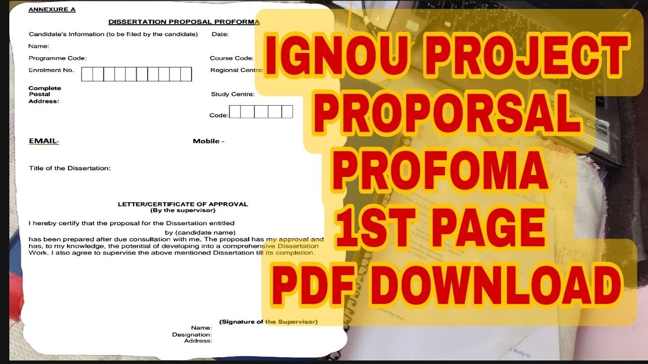 project proposal performa ignou formet ||how to download proposal performa ignou formet
