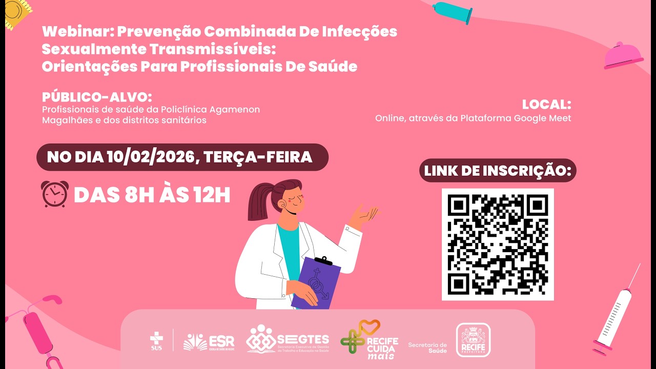 Webinar Prevenção Combinada De Infecções Sexualmente Transmissíveis: Orientações Para Profissionais