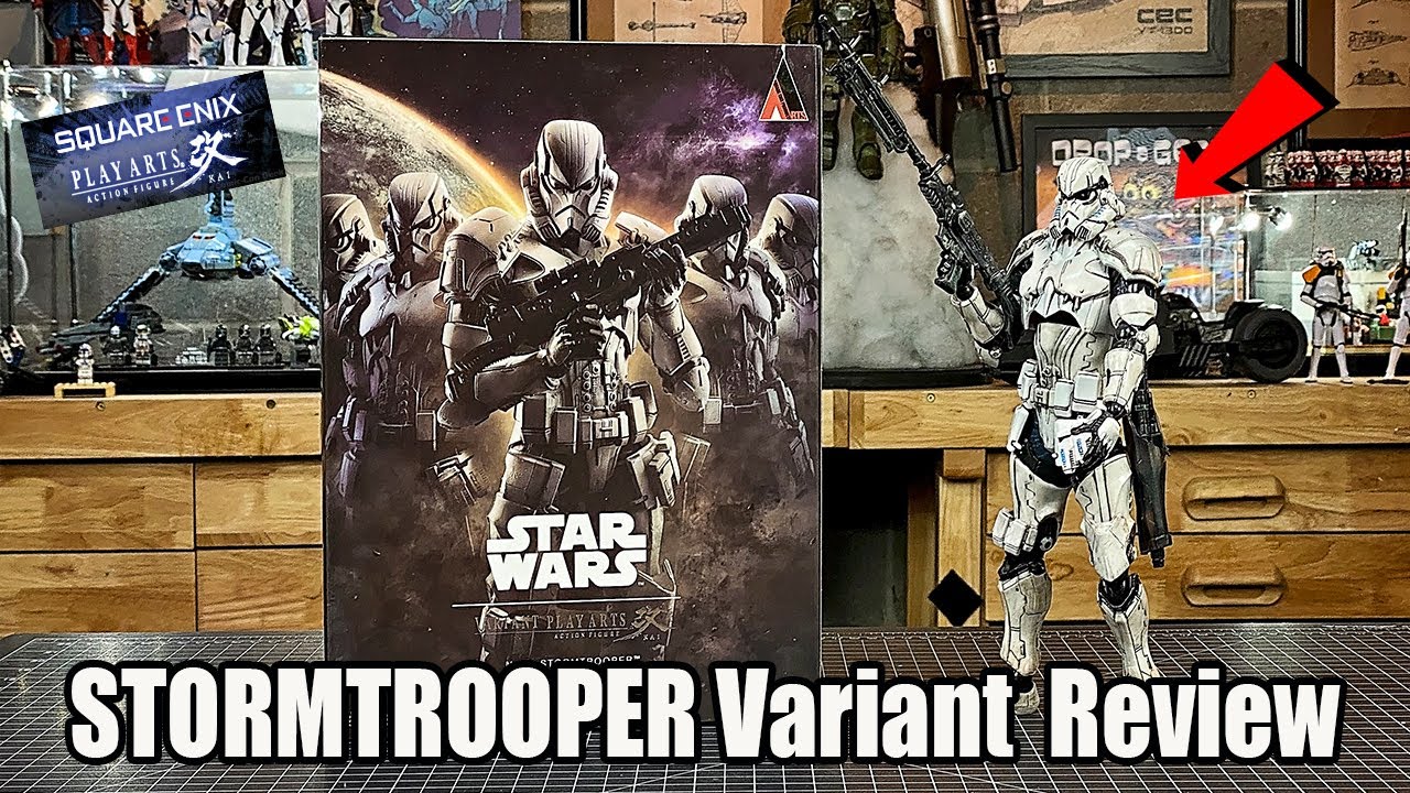 Play Arts Kai STORMTROOPER Variant Star Wars Figure Unboxing and Review!