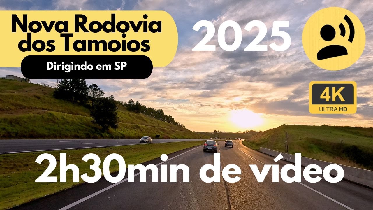 O maior túnel do Brasil na subida da nova Rodovia dos Tamoios, dirigindo de Ilhabela à São Paulo