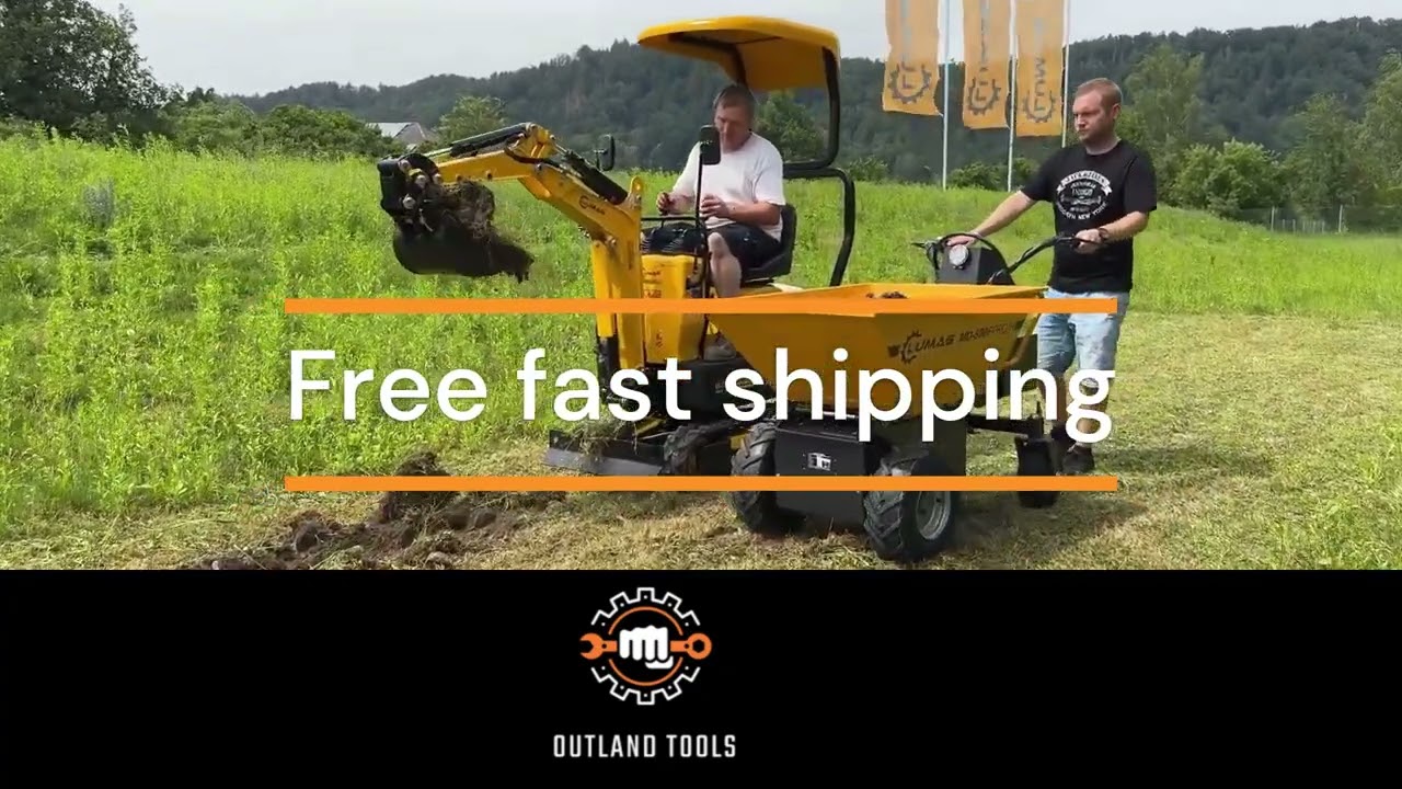 Mini Digger with ROPS 600KG Micro digger Incudes accessories Lumag MB600