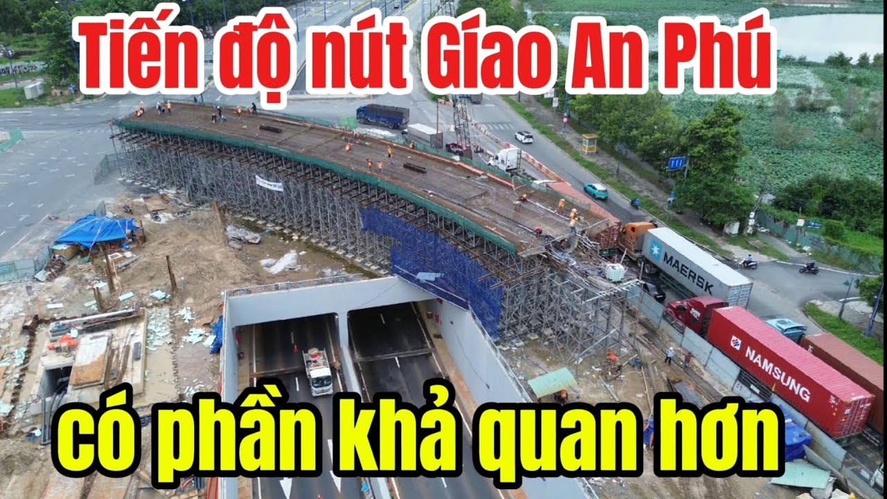 Tiến độ nút giao An Phú thay đổi rỏ sau một tuần thi công