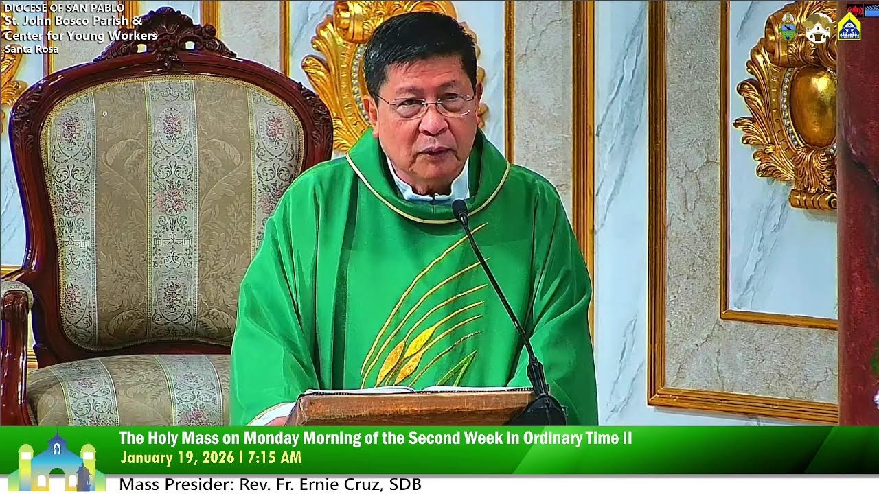 January 19 2026 7:15AM Rosary and Holy Mass on Monday in the 2nd Week of Ordinary Time