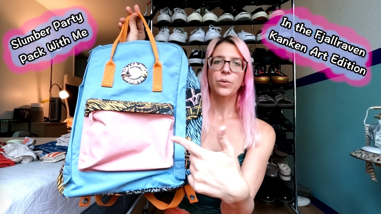 Pack with Me for the Rachel Rambles Meetup & Slumber Party w/ My BFF | Fjallraven Kanken Art Edition