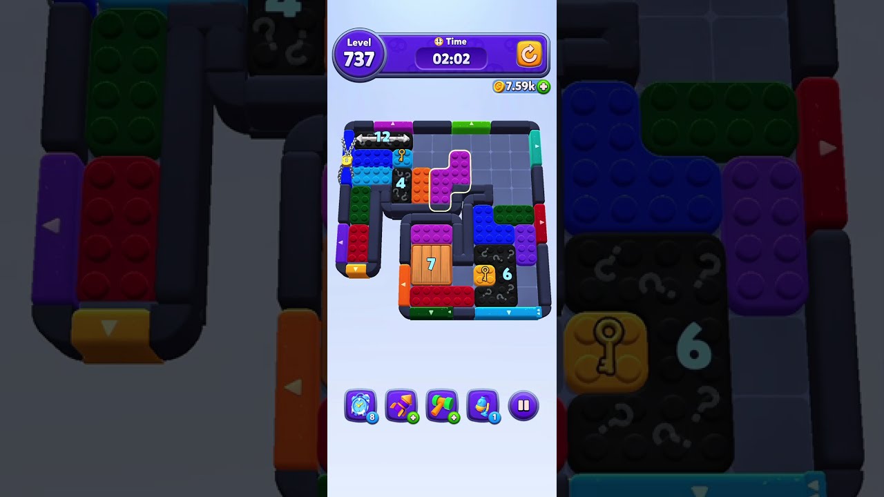 Solve Color Block Jam 737