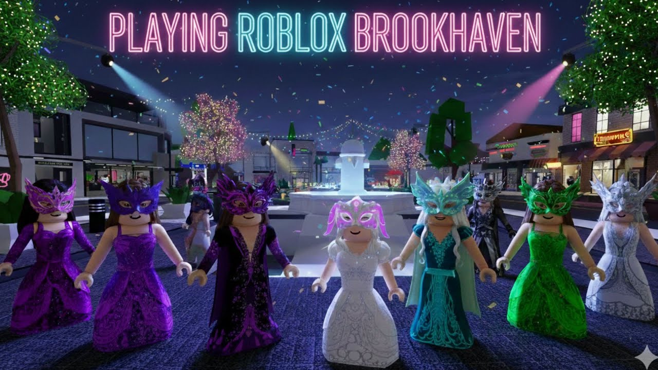 ΠΑΙΖΩ ROBLOX BROOKHAVEN ΜΑΣΚΕ ΠΑΡΤΥ ΜΕ ΦΙΛΟΥΣ #andriana #roblox Playing Brookhaven  Andriana Games