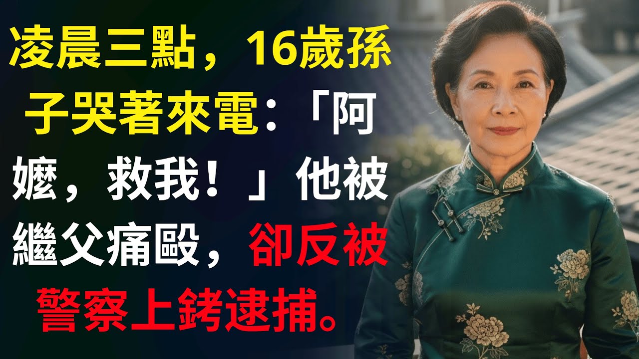 凌晨三點，我16歲孫子竟從警局打來電話，哭喊著：「阿嬤，繼父說我打他…」警察卻說：「是他朋友，妳別多管閒事…」【真實故事】
