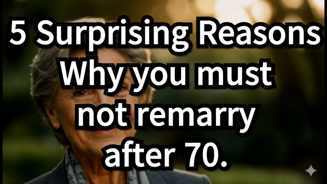 Senior Health : 5 Shocking Reasons Why You Should Never Remarry After 70 According to Senior Experts