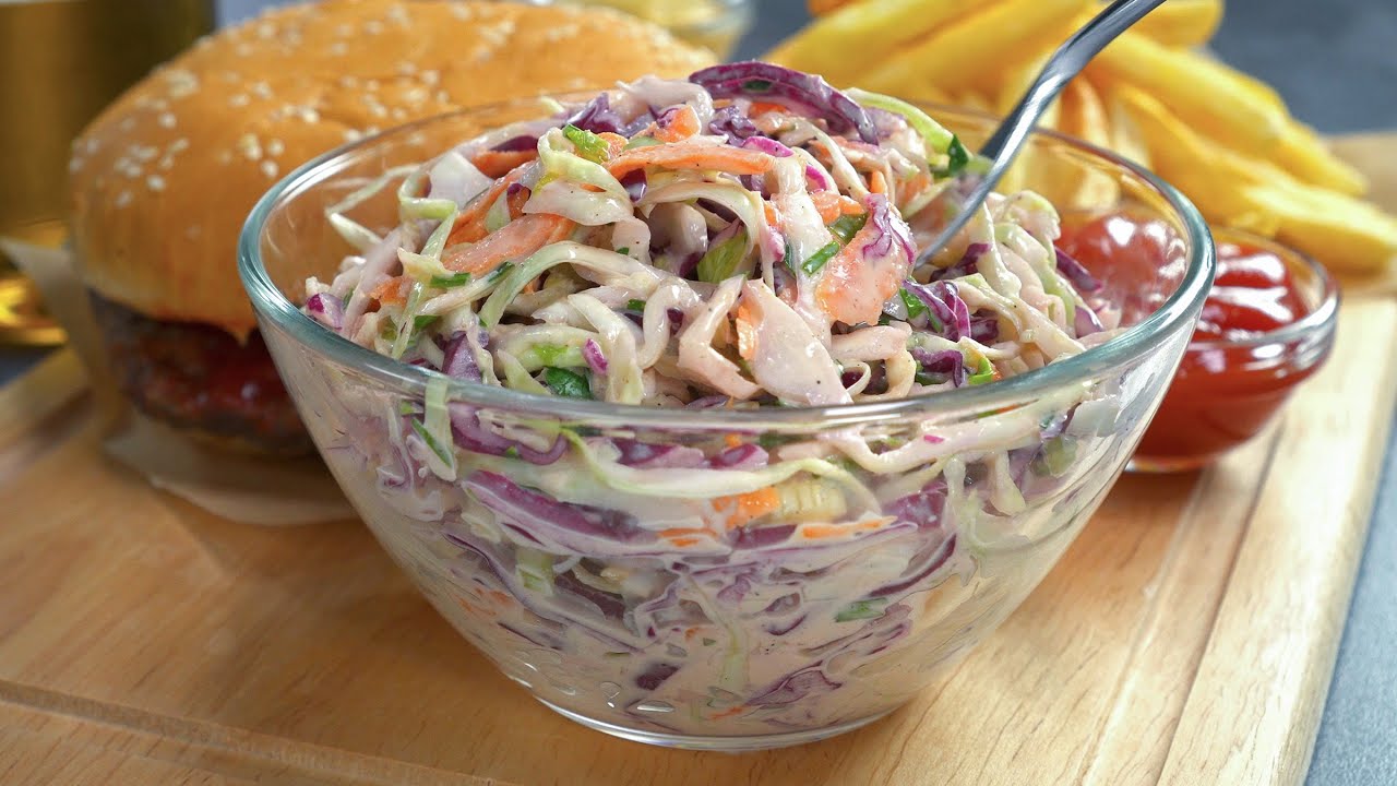 Популярный салат из 2-х капуст КОУЛ СЛОУ - Действительно вкусный и полезный. Рецепт Всегда Вкусно!