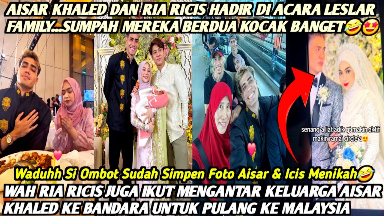 RIA RICIS KAGET DENGAN KAOS KAKI AISAR KHALED YANG BOLONG SAAT HADIR DI ACARA LESLAR FAMILY‼️KOCAK🤣