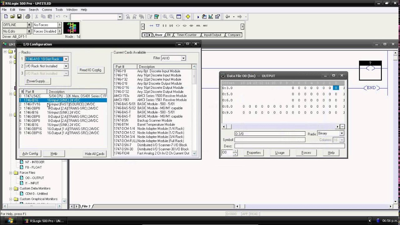 Conexion  de PLC Allen Bradley SLC con PC (RsLinx)