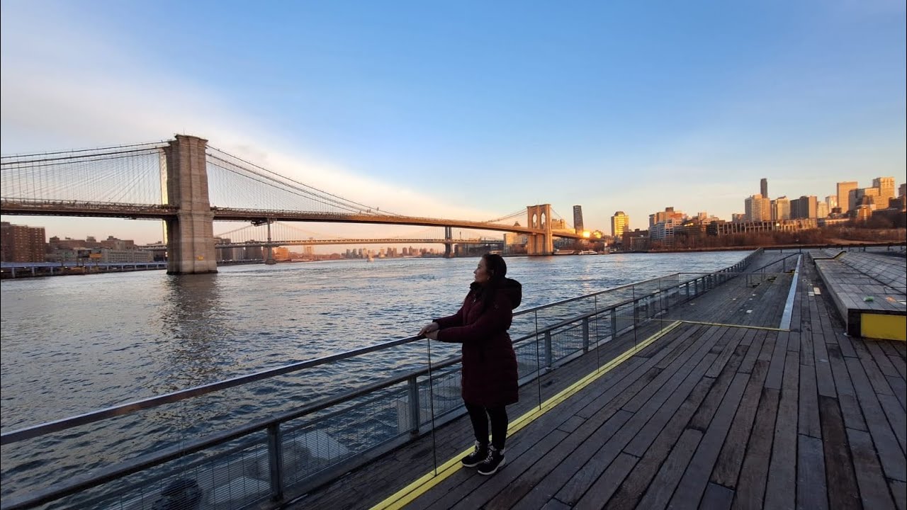 Visitando el puente de Brooklyn 