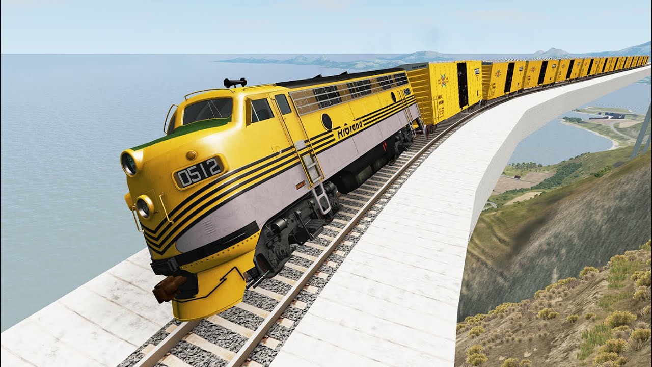 Crazy High Speed Train Crashes #2 - Beamng drive | Dancing Cars