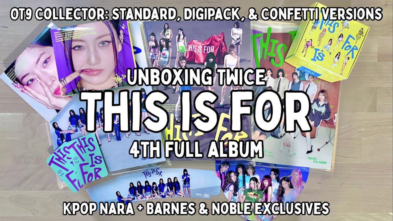 UNBOXING TWICE  'THIS IS FOR' [Standard, Digipack, Confetti Versions with KPOP NARA EXCLUSIVE]