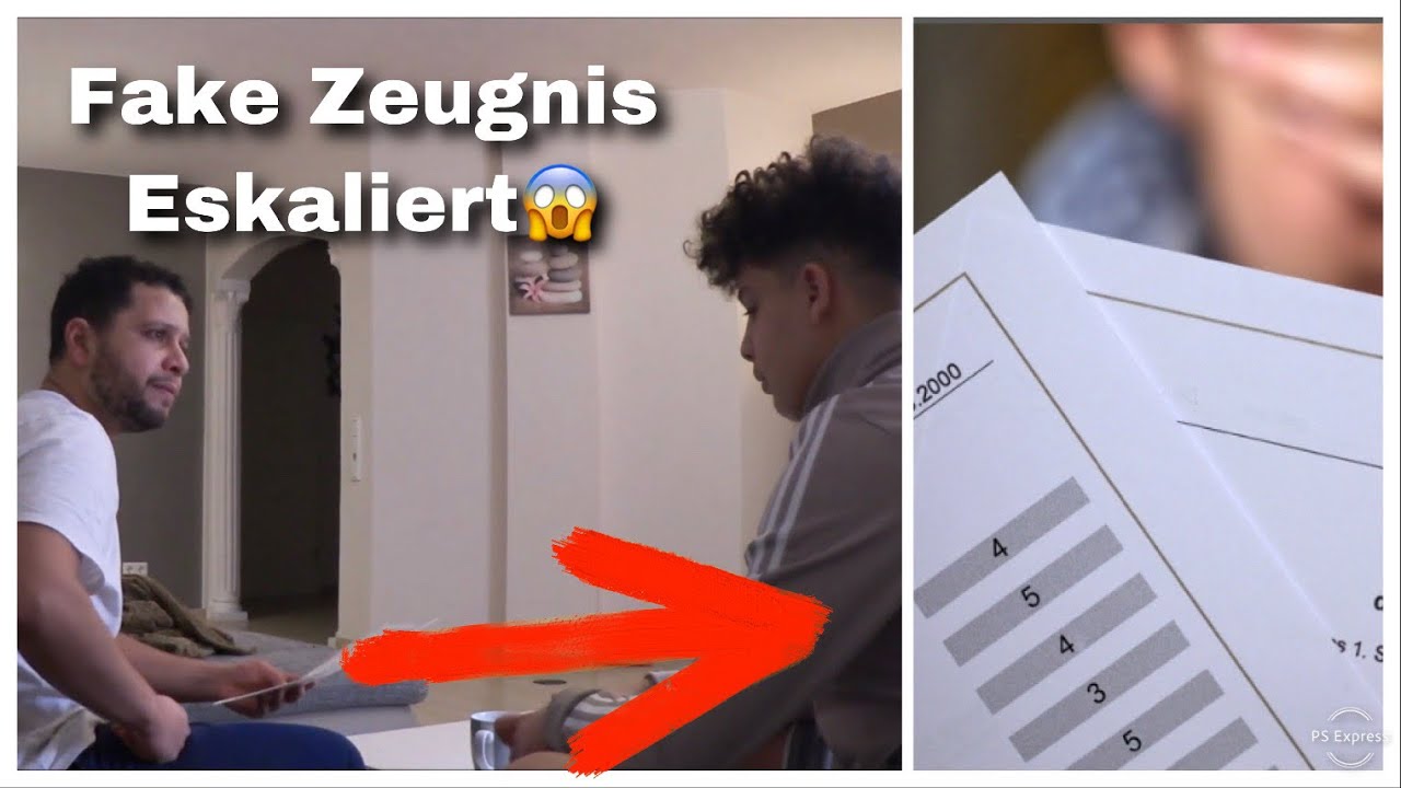 Fake Zeugnis PRANK 😱 an ARABISCHEN VATER (Eskaliert) 