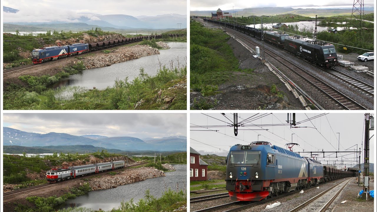 LKAB IORE: Heavy Iron Ore freight trains in the Arctic Circle - 29/6/24