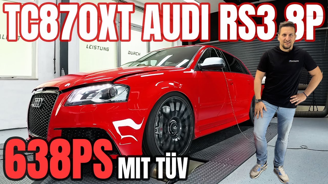 638PS TC870XT UPGRADE TURBO KIT AUDI RS3 8P | TÜV Zulassung | Dyno und Straßen Test | HPerformance