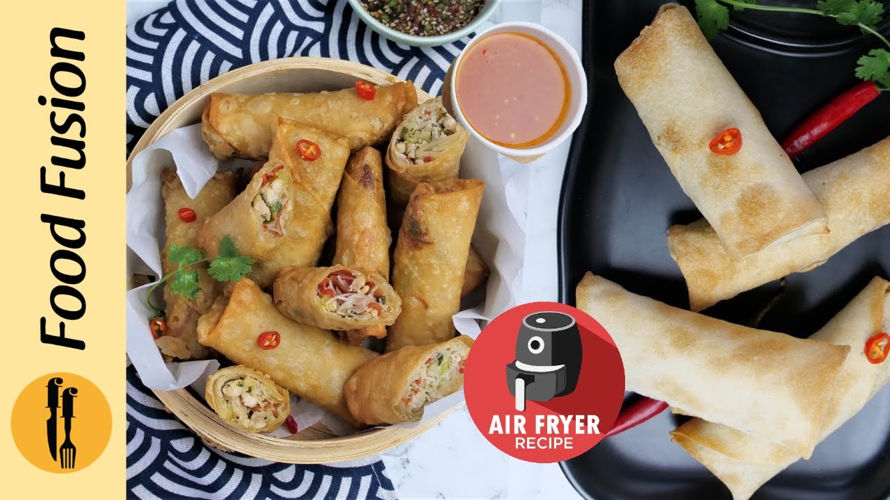 Thai Spring Rolls with Thai Sweet Chilli Sauce Recipe By Food Fusion (Ramzan Special)