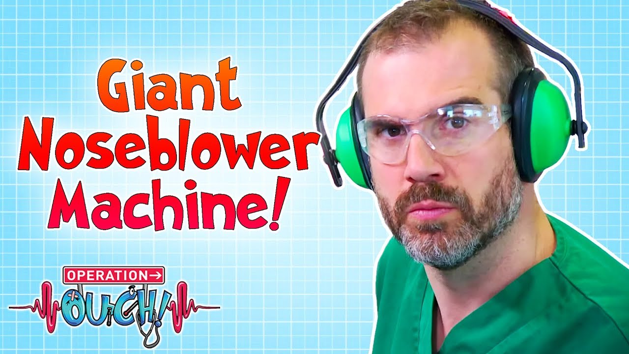 Giant Noseblower Machine | Operation Ouch | Science for Kids