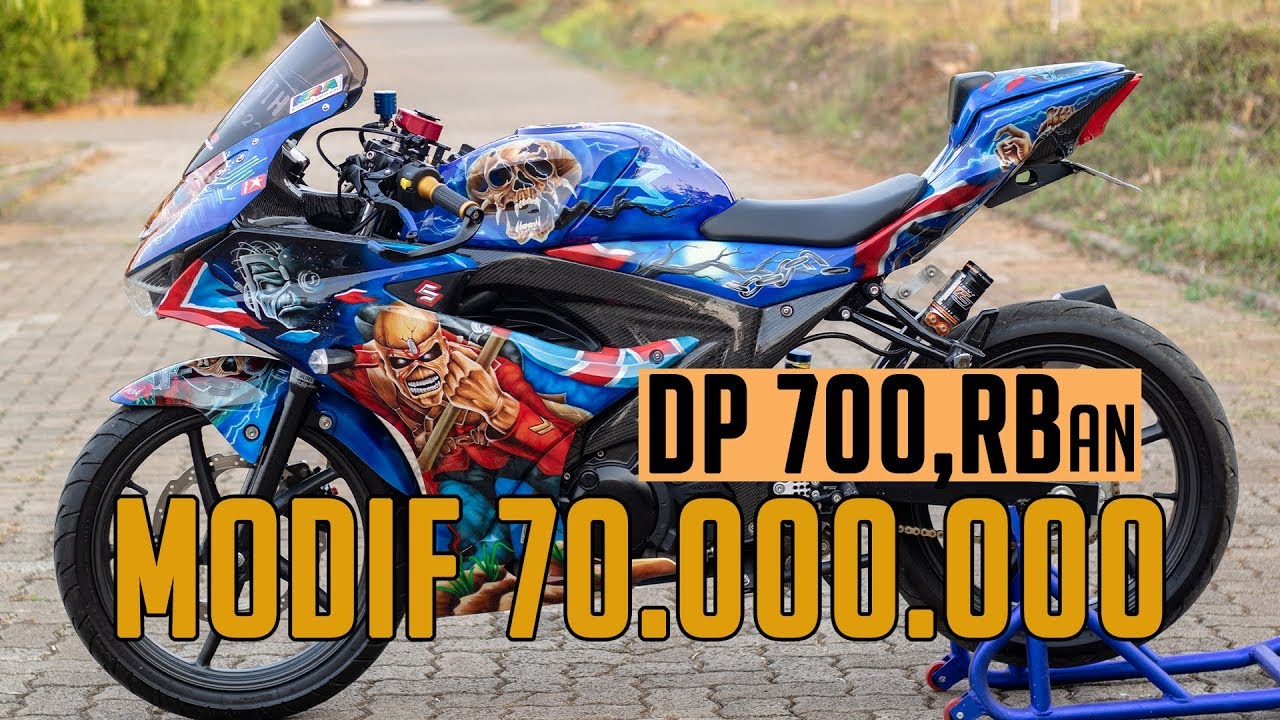 MODIF GSXR150 AIRBRUSH IRON MAIDEN