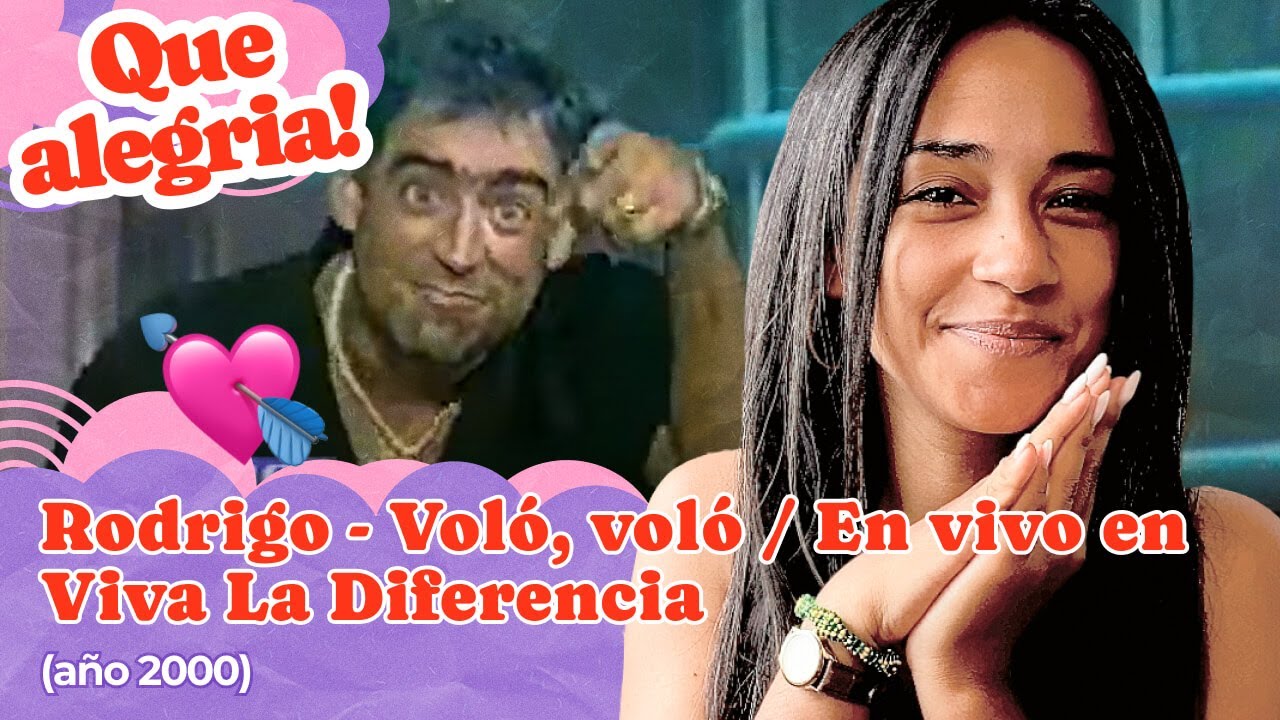 RODRIGO Vol&oacute;, vol&oacute; / En vivo en Viva La Diferencia (a&ntilde;o 2000) ▷ Reacci&oacute;n !!!