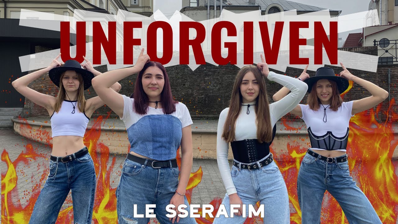 [KPOP IN PUBLIC / ONE TAKE] LE SSERAFIM (르세라핌) ‘UNFORGIVEN' DANCE COVER | 4 MEMBERS VER