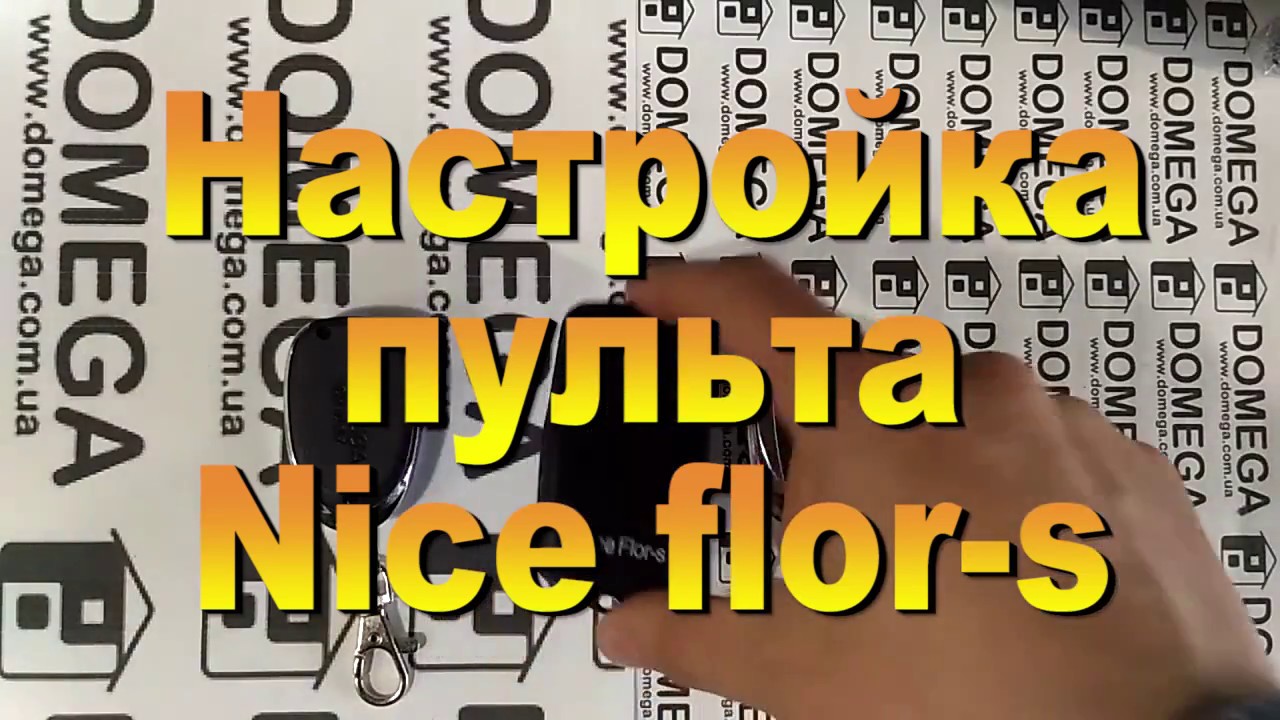 Программирование пульта Nice Flor-s. Способ  - Дистанционный .