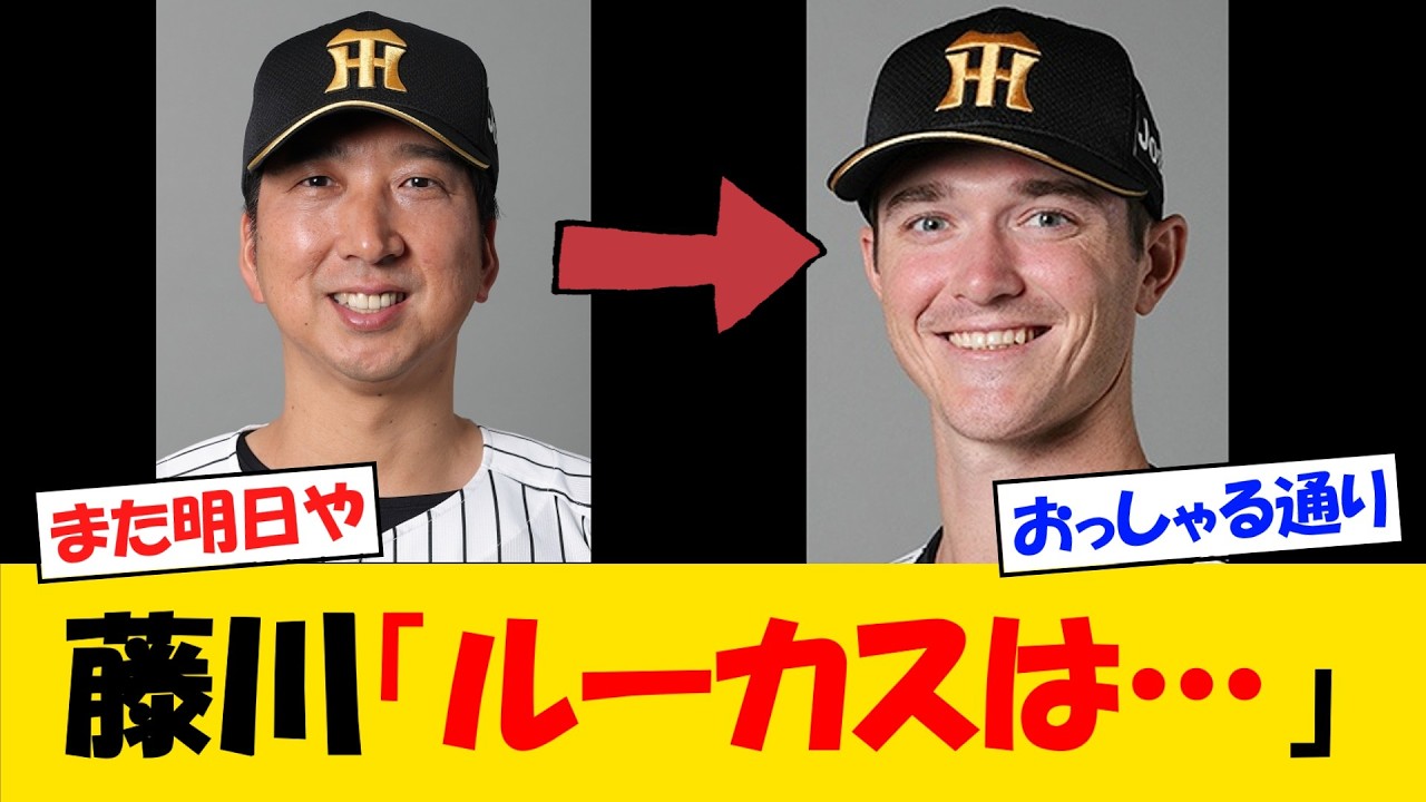 【コメ】藤川監督、先発ルーカスの今後について・・・【野球情報】【2ch 5ch】【なんJ なんG反応】【野球スレ】