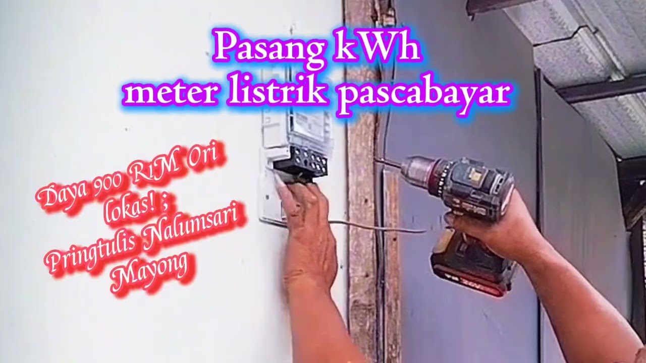 Bongkar pasang kWh listrik pascabayar 900kva 4a ori #kelistrikan#listrik #listrikrumah @oniealie9490