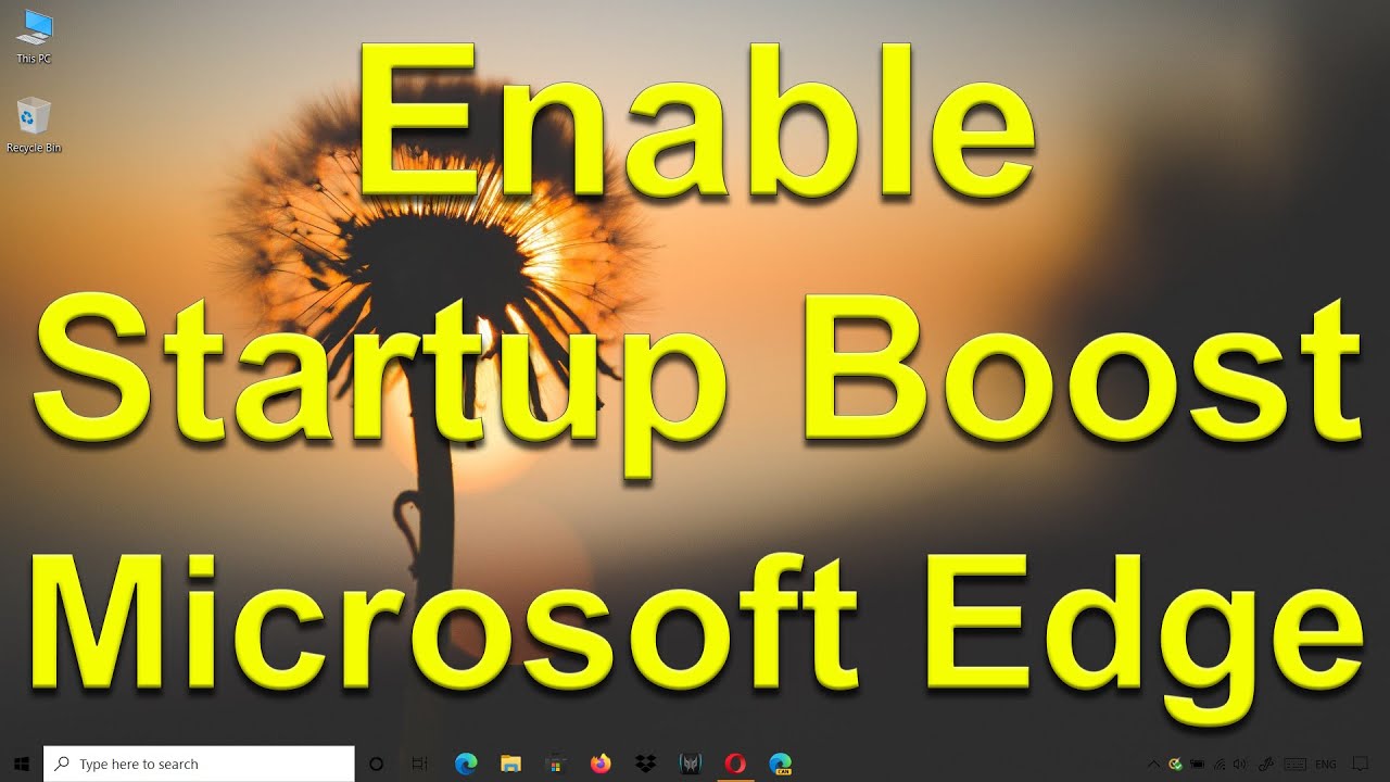 How to enable Startup Boost on Microsoft Edge