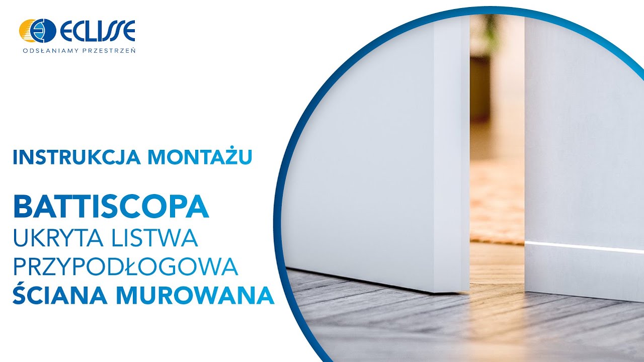 MONTAŻ | BATTISCOPA | Ukryta listwa przypodłogowa w ścianie murowanej