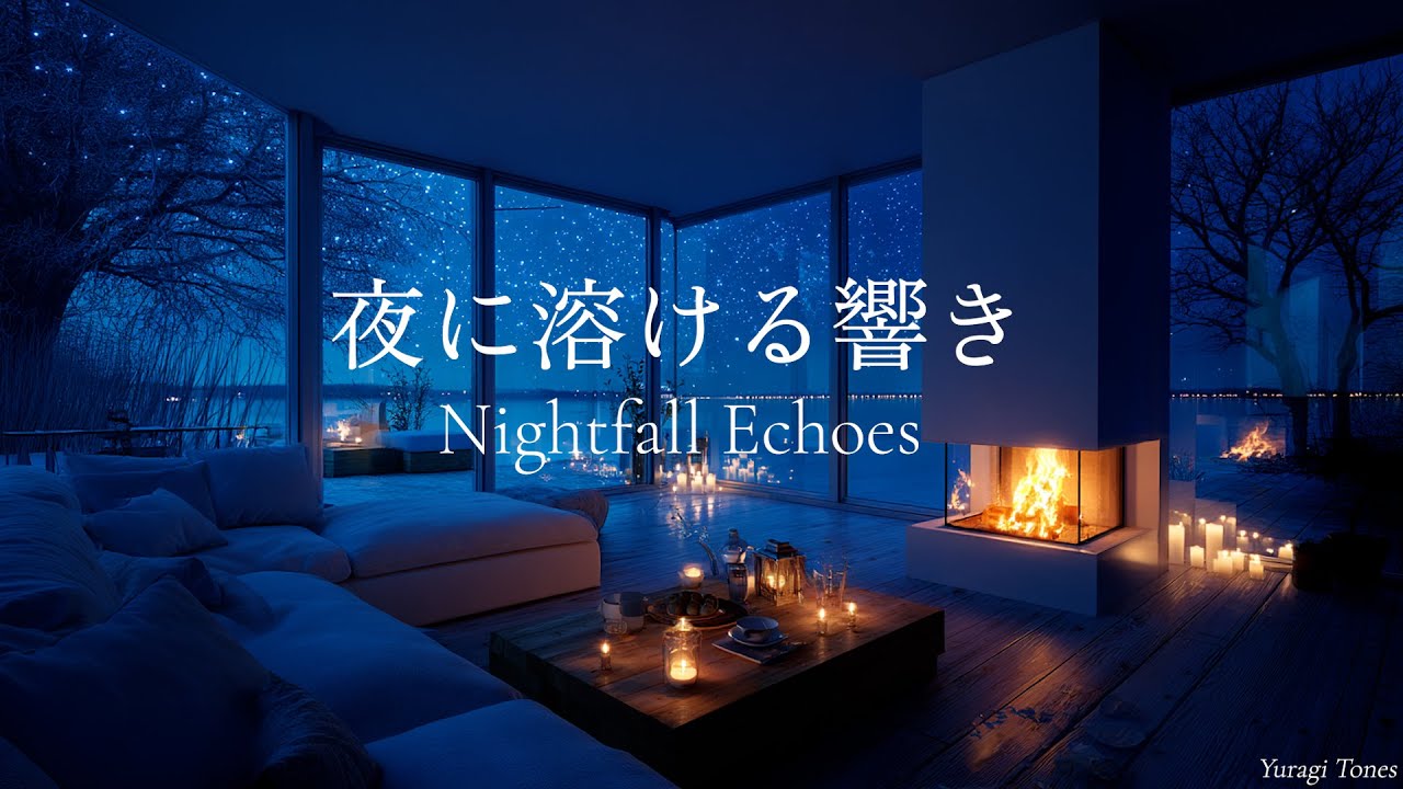 【冬のピアノBGM】夜に溶ける響き | Nightfall Echoes – Slow Ambient Piano | リラックス・集中用
