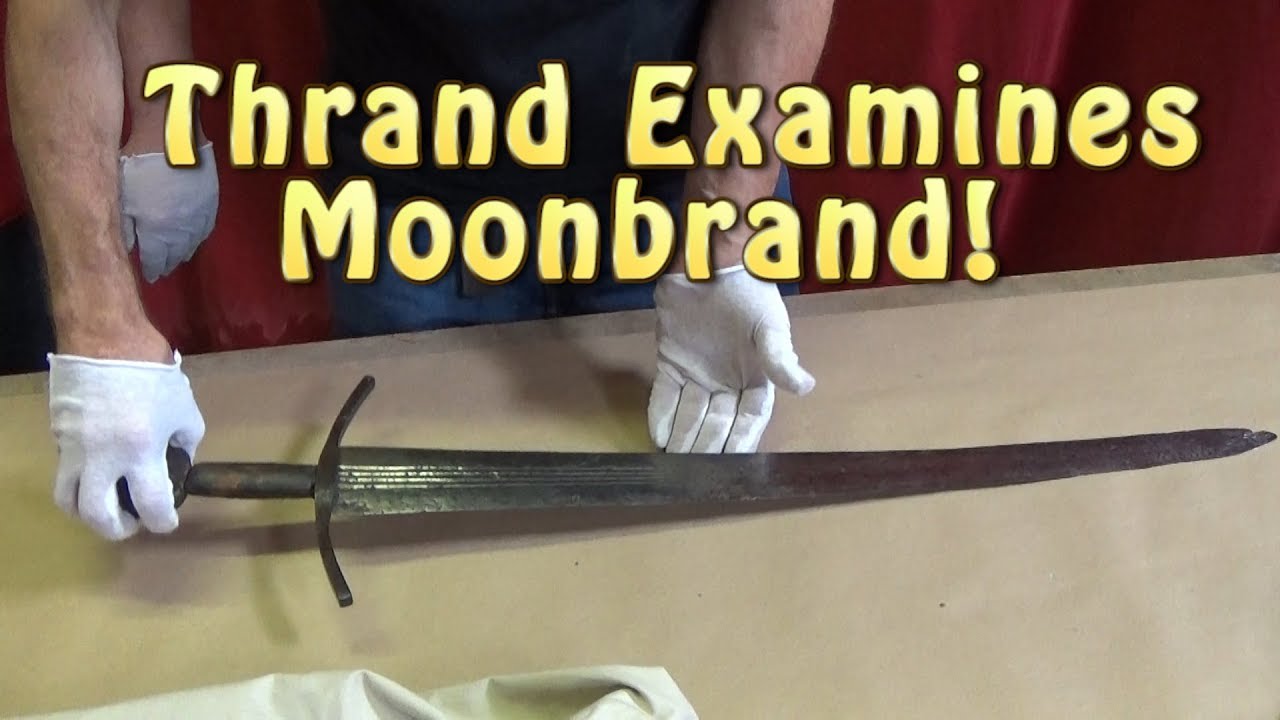 Thrand Examines Moonbrand type XIV sword @ Ewart Oakeshott