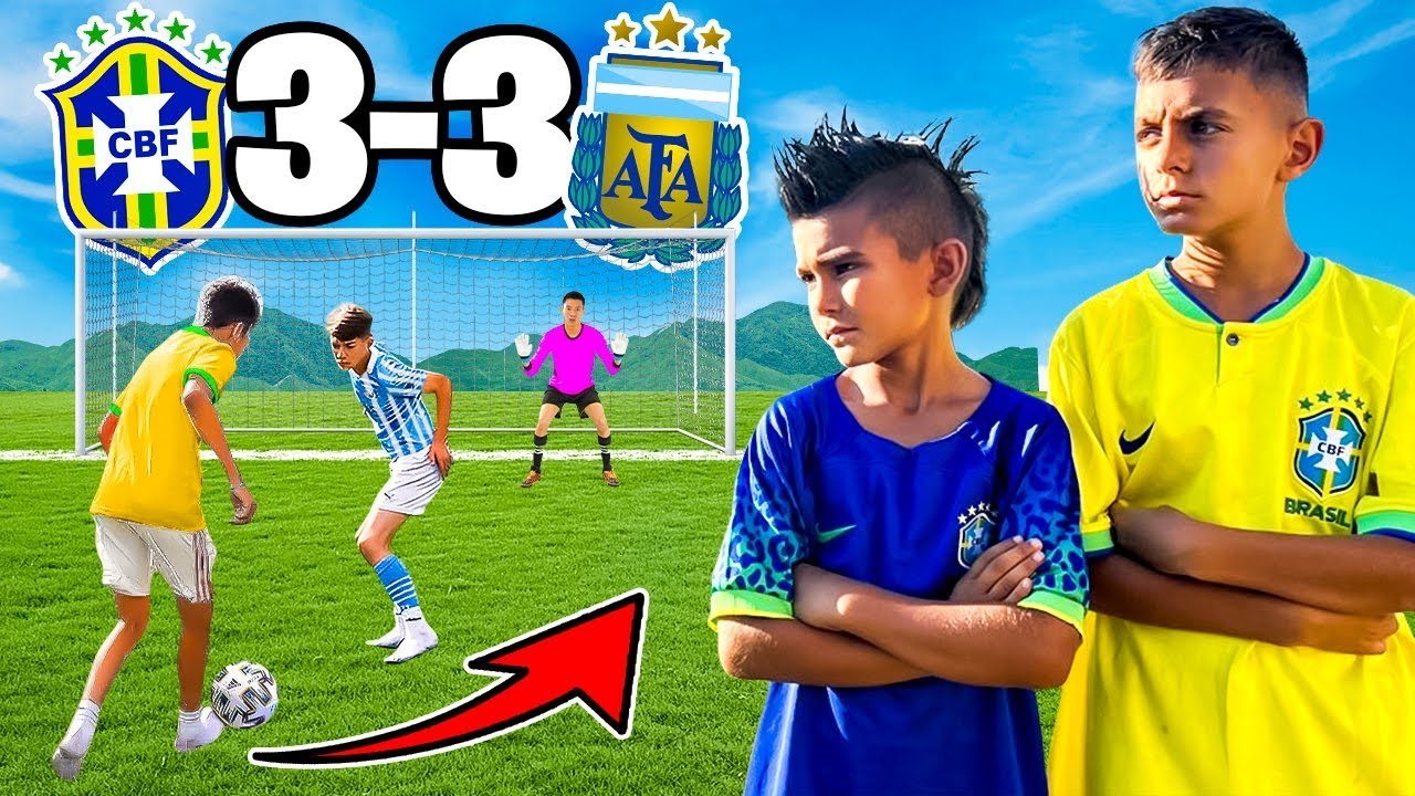 ENFRENTÉ al TEAM NEYMAR contra al TEAM MESSI de NIÑOS...