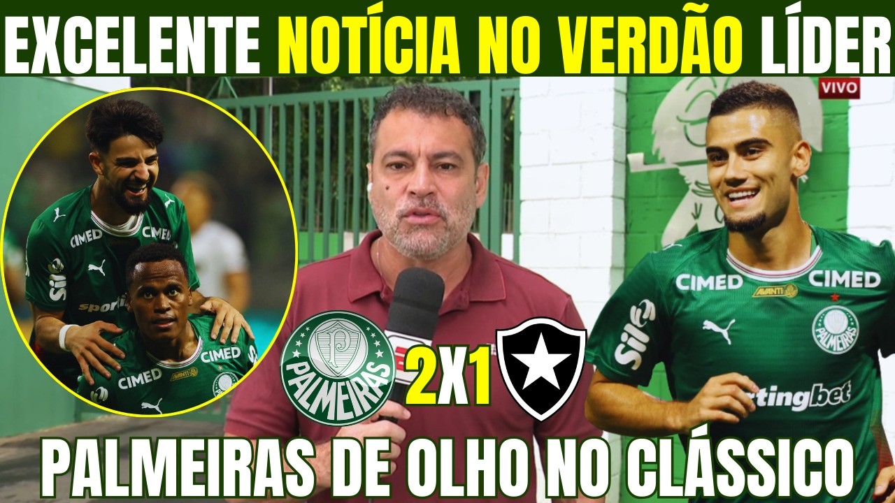 NICOLLETI TRAZ NOVIDADES DO LÍDER PALMEIRAS NESTA QUINTA! VERDÃO JÁ ESTÁ DE OLHO NO CLÁSSICO!