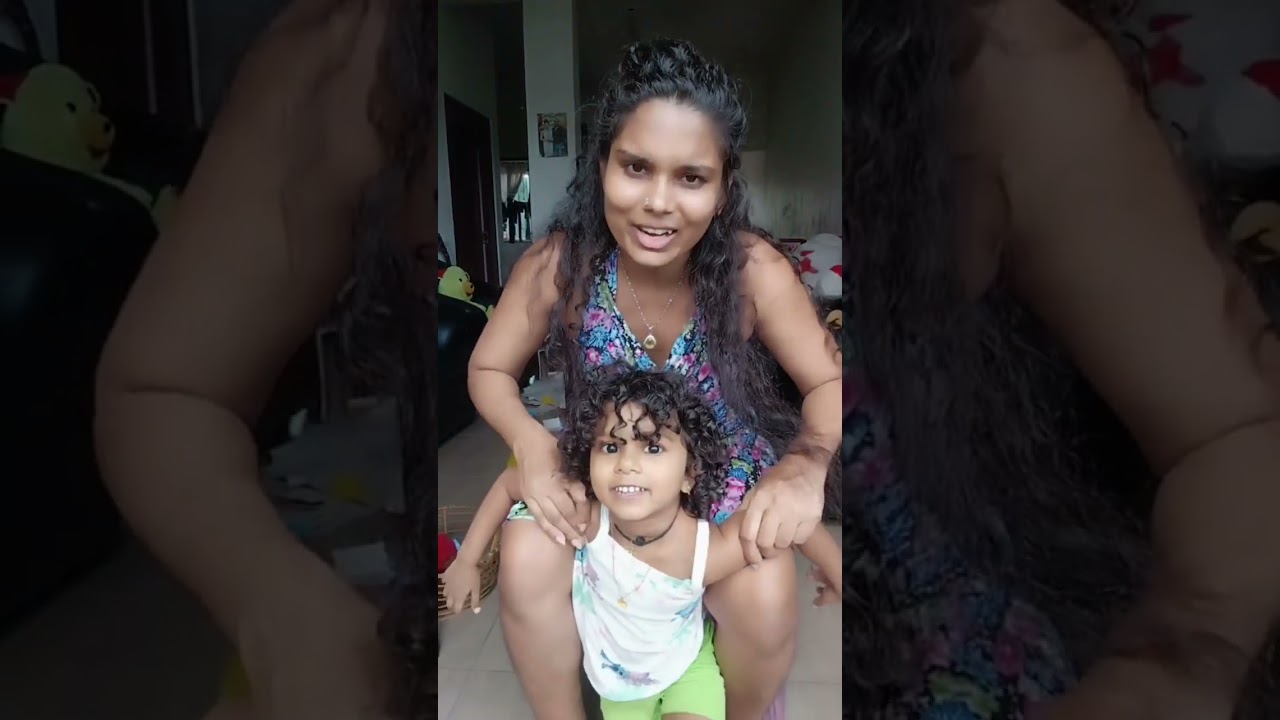 Then and Now  පොඩි කාලේ නියපොතු කපන්කොට #kayleeට සති දෙකක් විතර 🥰❤️