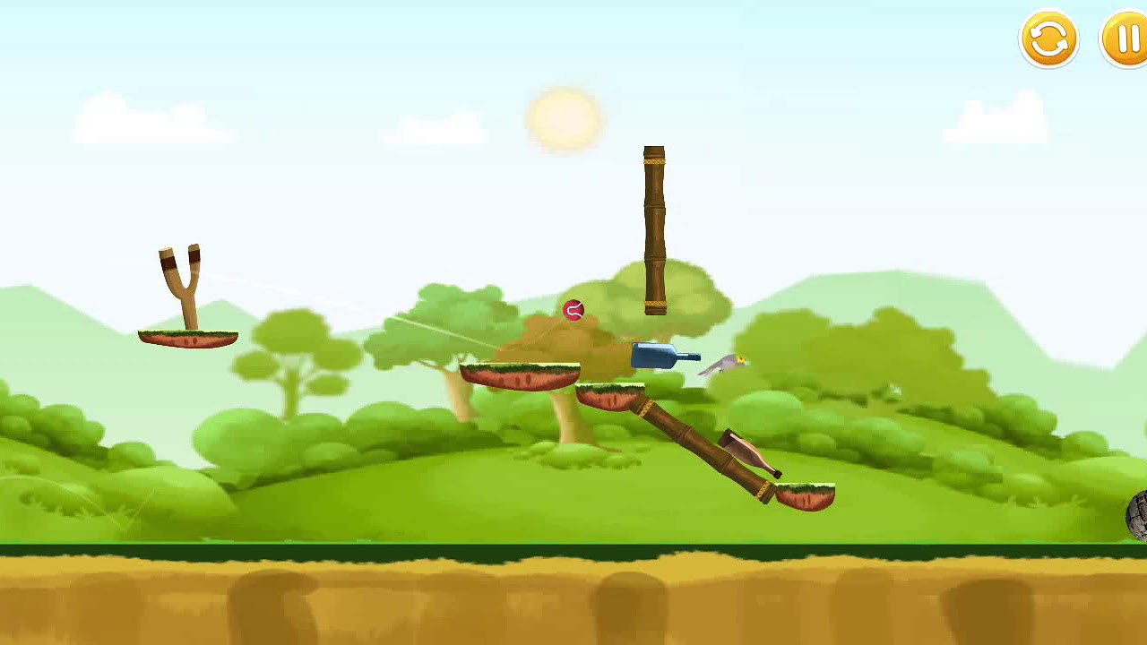Bottle Shooting Game - Level 1 to 26 | Bottle Shoot Slingshot Game