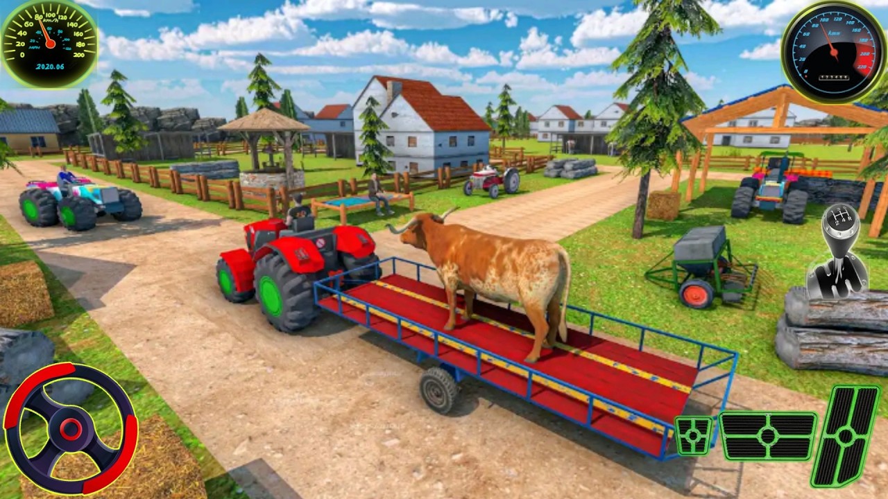 Indian Tractor Drive Simulator 🚜 Real Grand Farming Transport 🚩 Android GamePlay 🖥