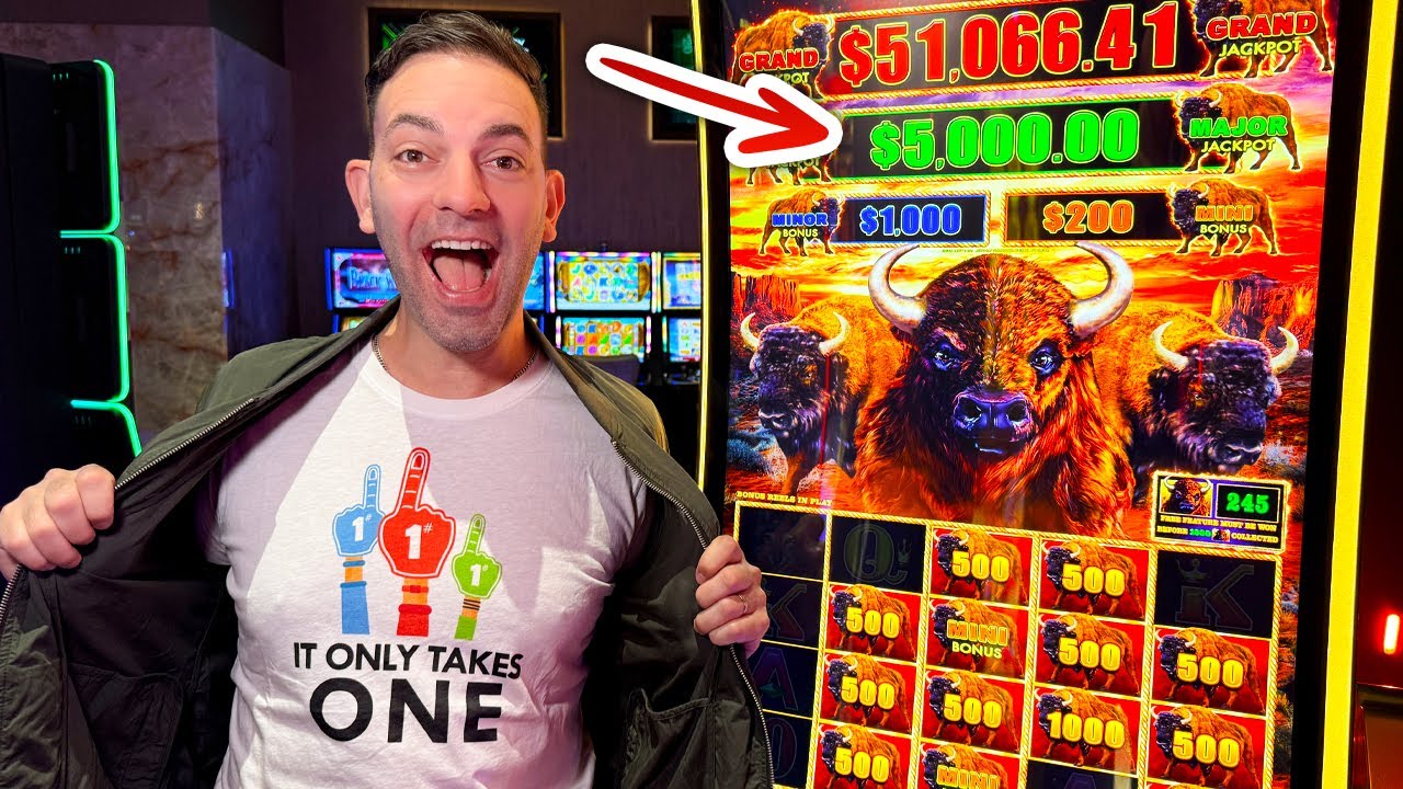 UNBELIEVABLE First $50 Spin 🦬 Bonus in the Bonus Win!