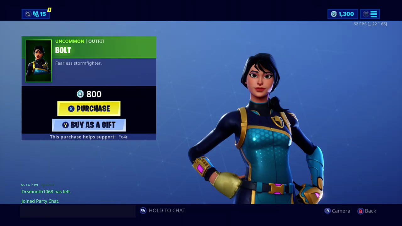 Fortnite made a skin for Fearless/Fearlica!