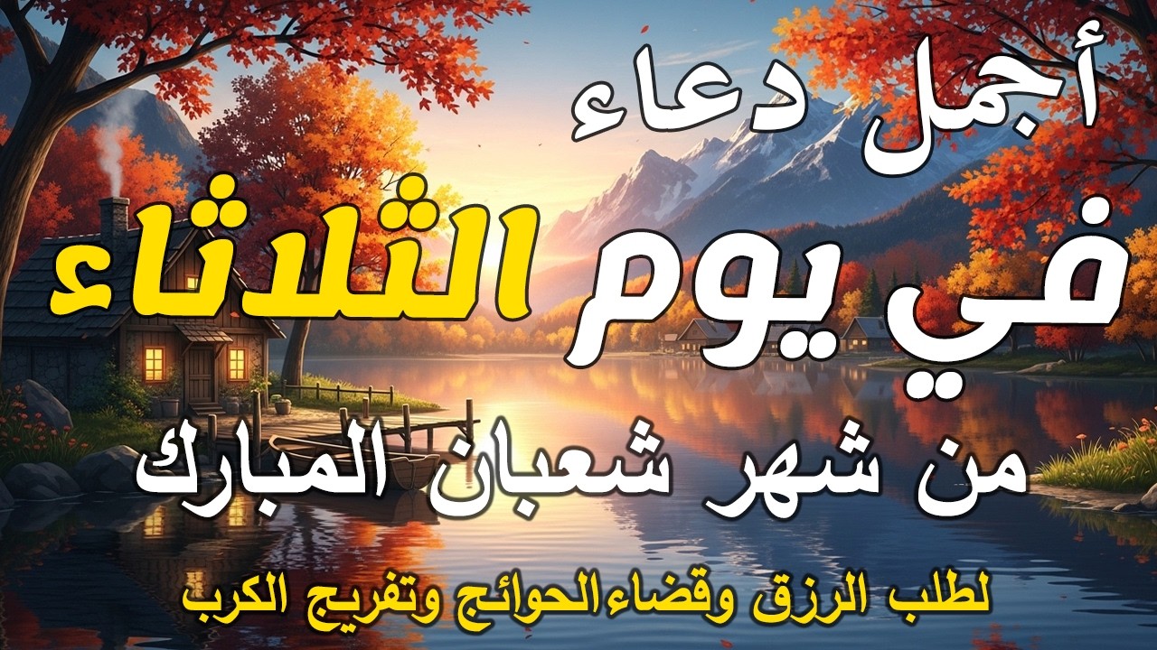 دعاء فى يوم اللاثاء المستجاب دعاء في يوم 29 من شهر شعبان للرزق والشفاء العاجل وقضاء الحوائج 🤲(4k)