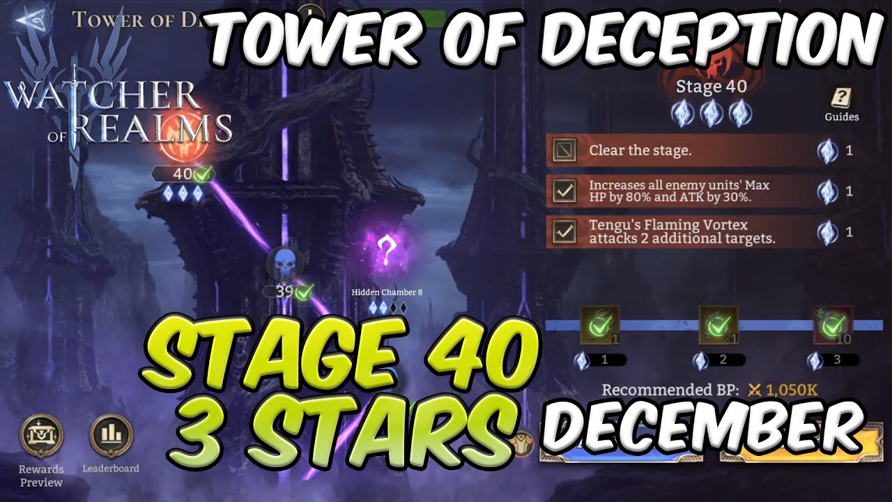 Tower of Deception Stage 40 (December) | Watcher of Realms