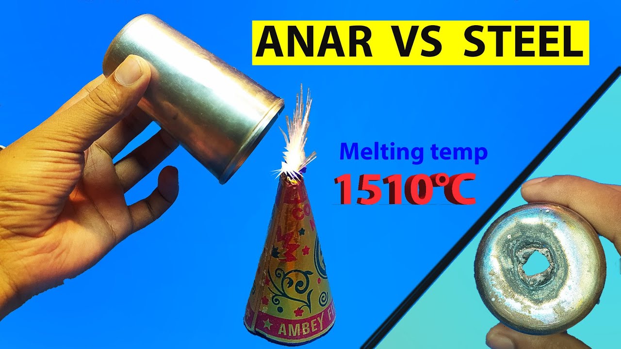 Diwali Anar vs  Stainless Steel Glass || Socking Result #anarvsglass