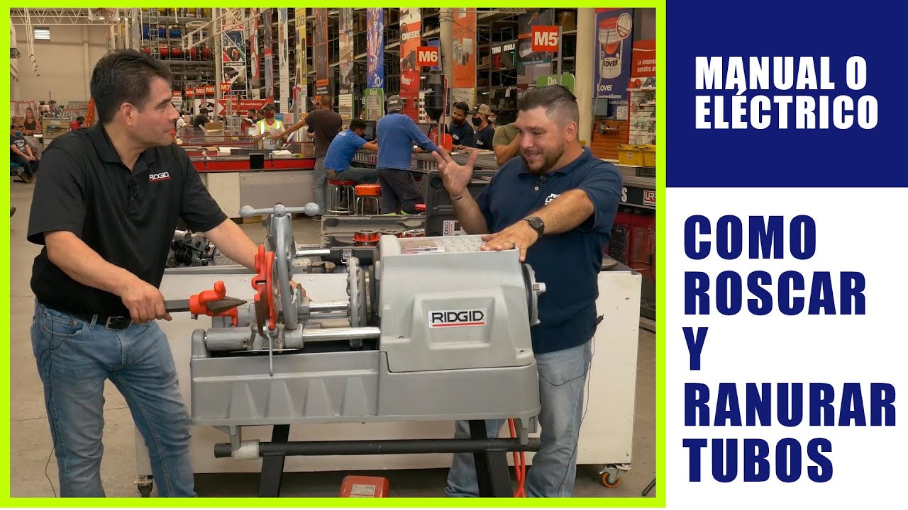 Roscadoras Eléctricas y Manuales Ridgid ¡IMPRESIONANTES!!!