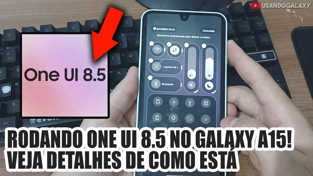 RODANDO ONE UI 8.5 no GALAXY A15! VEJA DETALHES de COMO ESTÁ