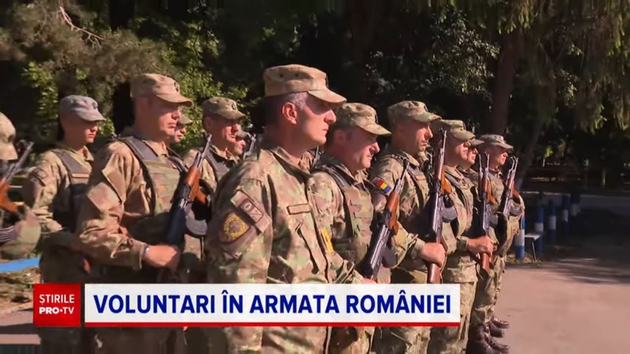 Tot mai mulți români se înscriu în armată ca rezerviști voluntari
